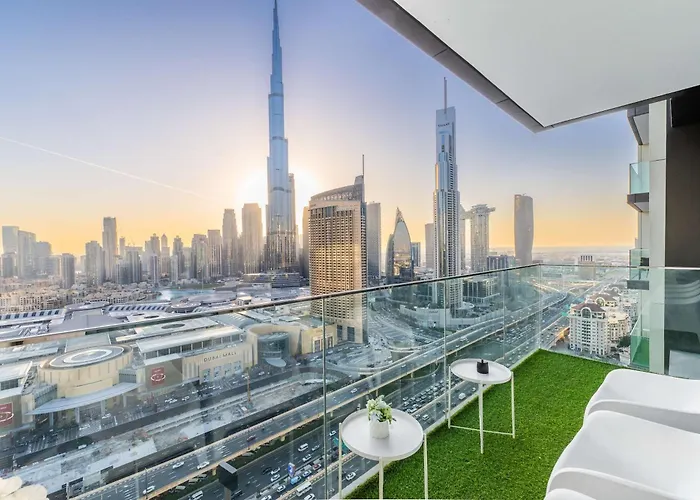 Elegant 4Br Apartment With Burj Khalifa And Fountain Views Connected To Dubai Mall
