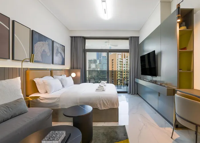 Bright & Cozy Studio Near Burj Khalifa In Mag 318