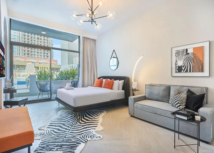 Stylish Studio Retreat Modern Stay In Jvc