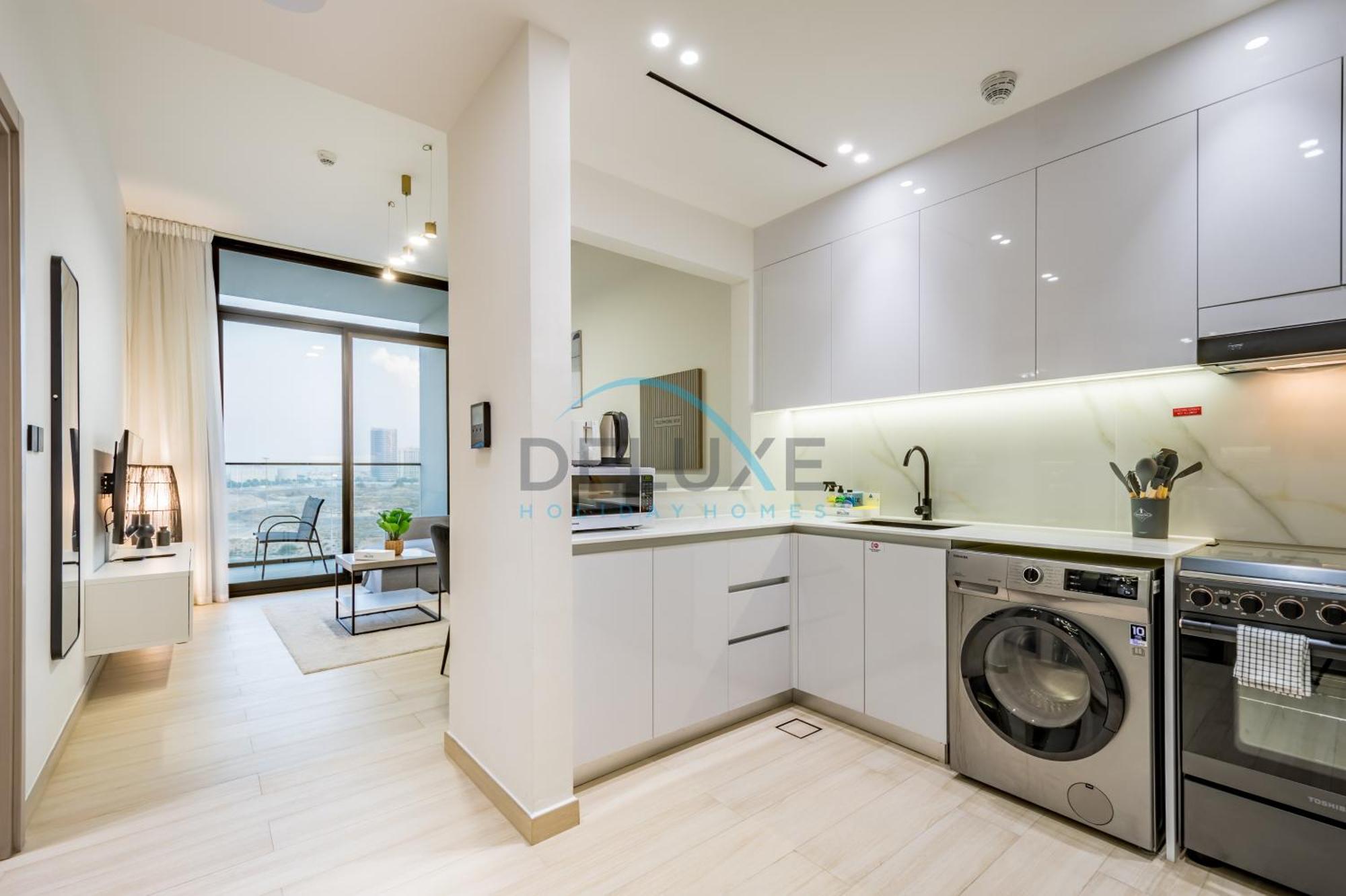 Chic 1br In Binghatti Luna By Deluxe Homes