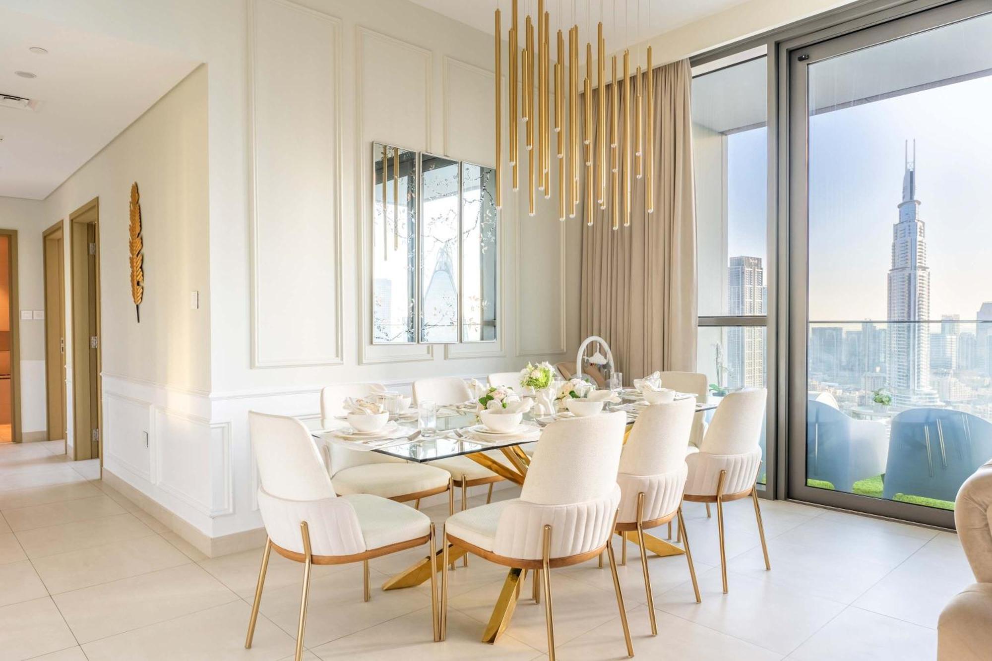Apartment Elegant 4br With Burj Khalifa And Fountain Views Connected To Mall *