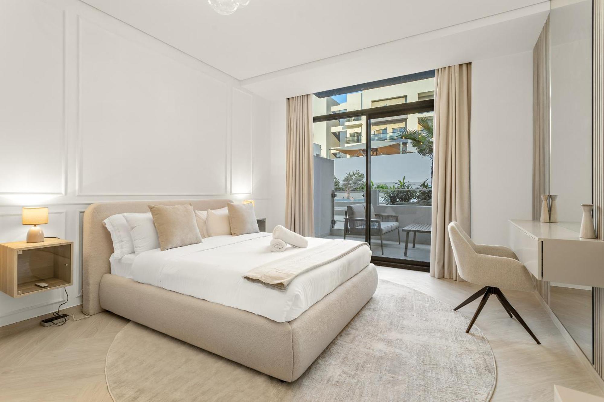 Spacious In Jvc With Balcony & Direct Pool Access Apartment