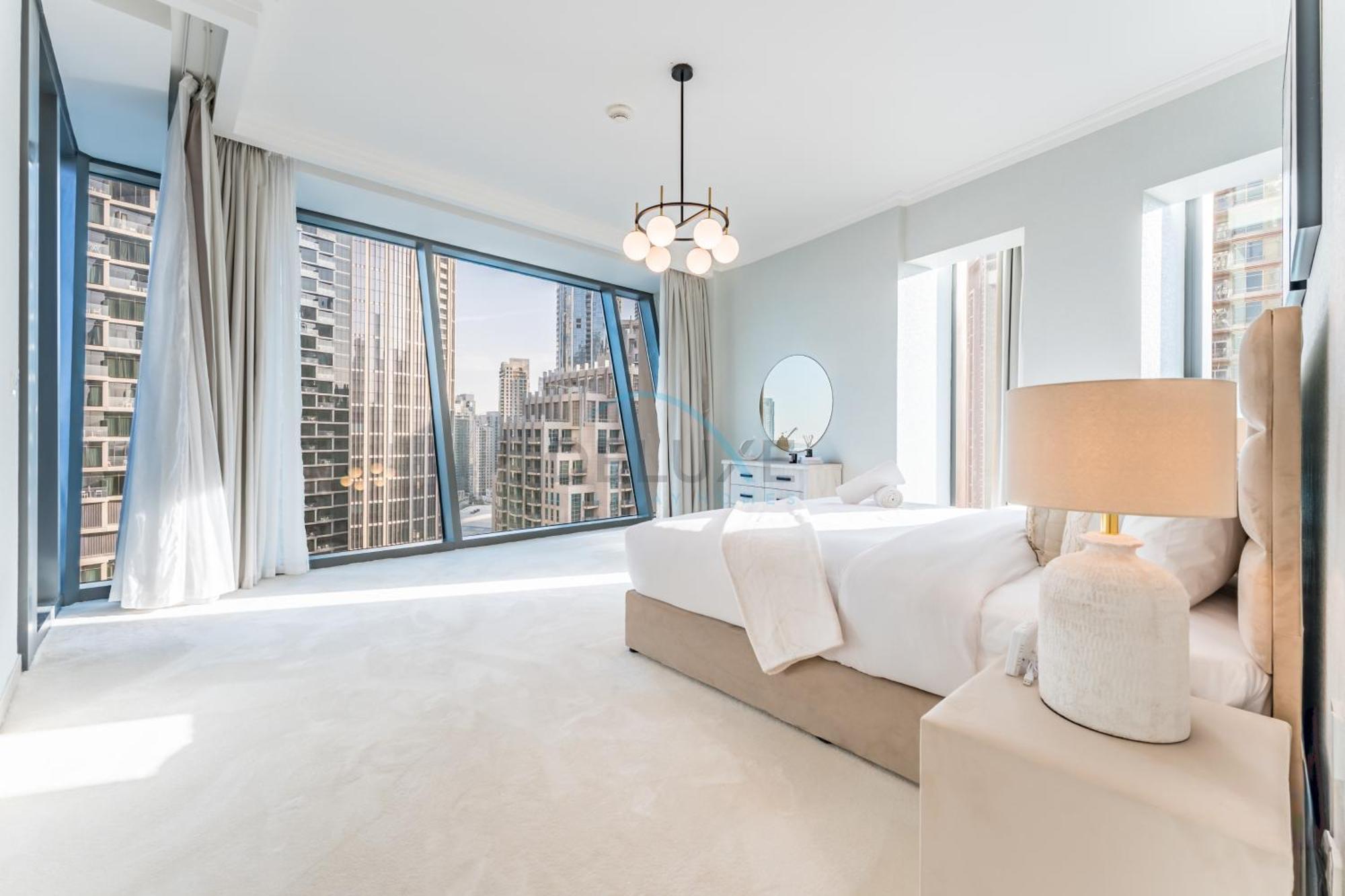 Burj Khalifa And Views 2br With Balcony, Burj Vista Tower 2, Downtown By Deluxe Homes Apartment Dubai