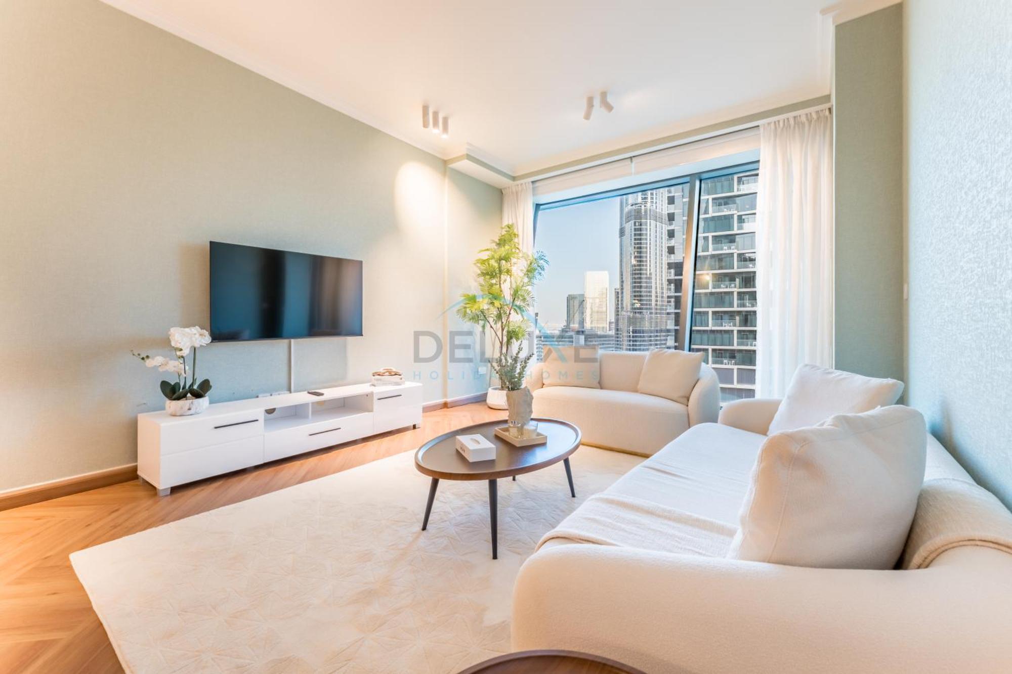 Burj Khalifa And Views 2br With Balcony, Burj Vista Tower 2, Downtown By Deluxe Homes *