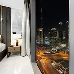 Paramount Midtown Infinity Pool With Burj View