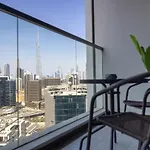Studio In Downtown With Burj Khalifa And City View
