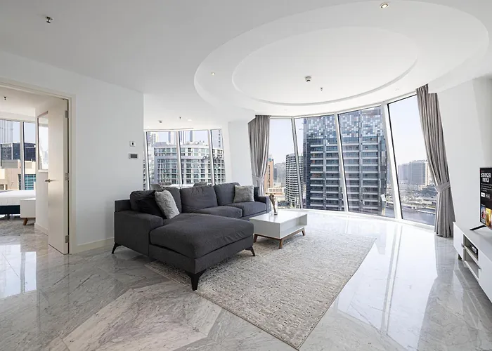 Panoramic Lux Apartment With Burj Khalifa View