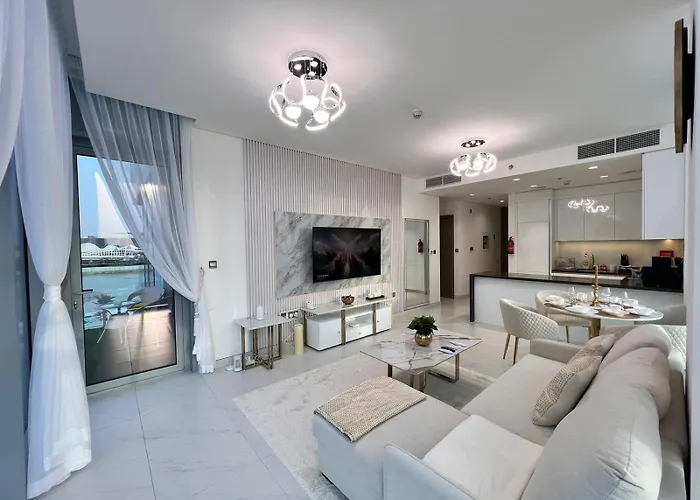Manzil - 1Br Apartment In Mbr City With Lagoon Access & Burj View