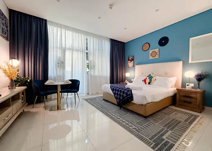Studio With Terrace Damac Maison Cour Jardin Business Bay