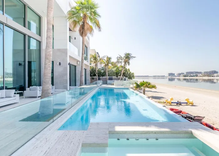 Ultra-Luxury 6Br Palm Villa - Private Pool & Beach