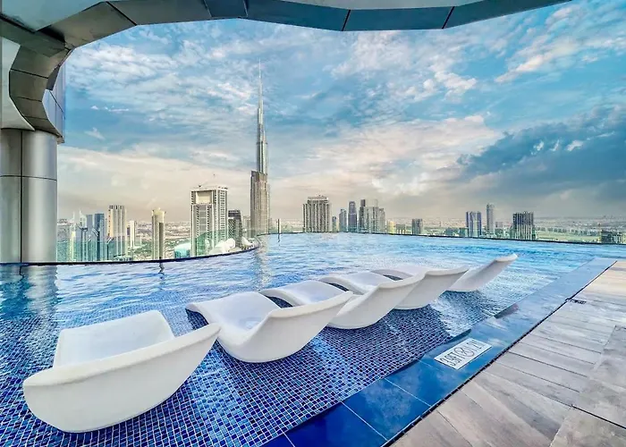 Tallest Infinity Pool With Burj Khalifa Views