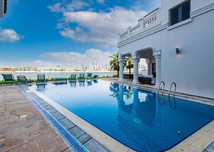 Contemporary Spanish Style Beachfront Villa In Palm Jumeirah