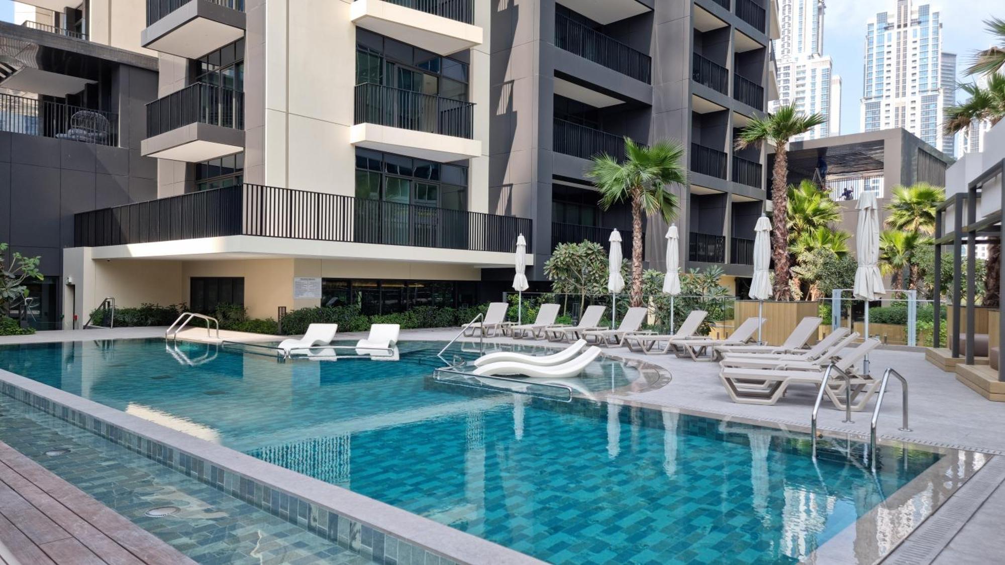 Ahad Residences Studio- 15mins Walk To Mall Apartment Dubai