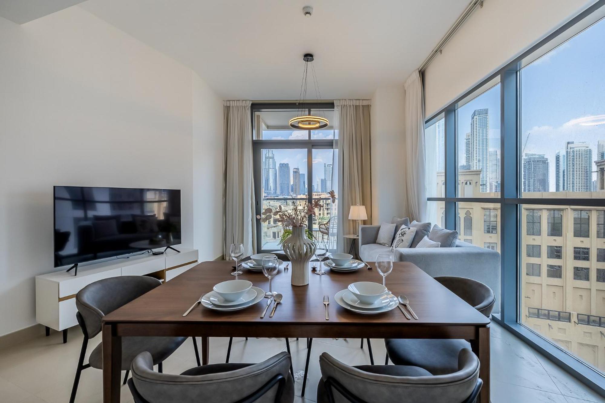Apartment With Burj Khalifa View I Bellevue Tower Dubai