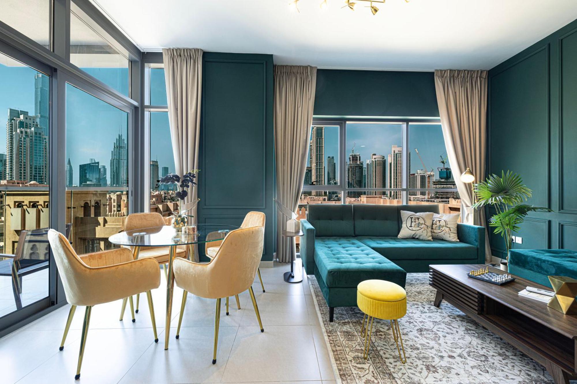 Apartment 1bedroom 2 Beds Burj Khalifa Views- 5min Walk To Burj Khalifa
