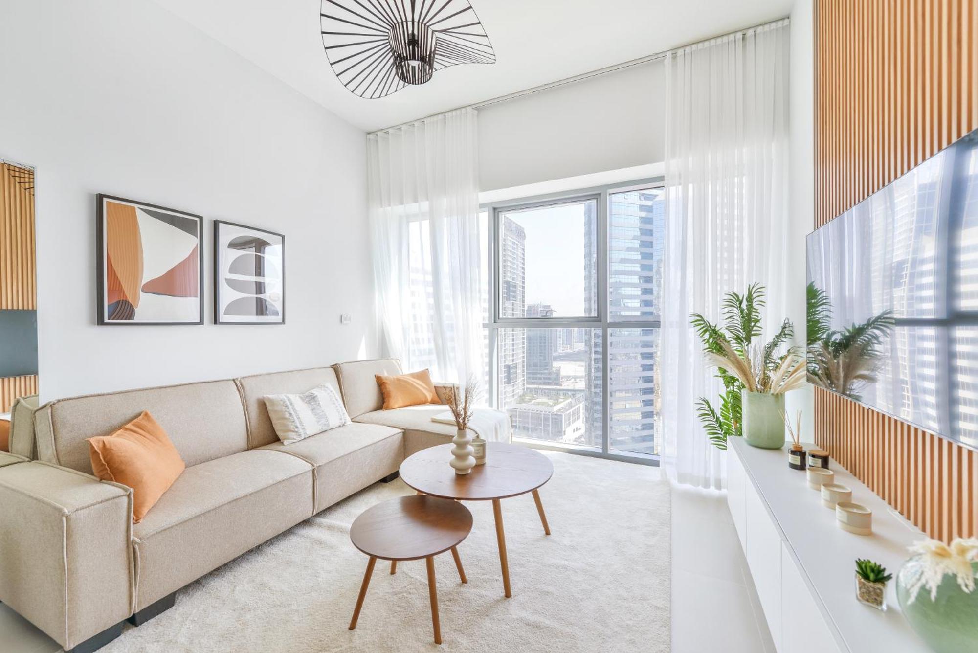 Skyline Downtown 1br At Bellevue Walk To Burj *