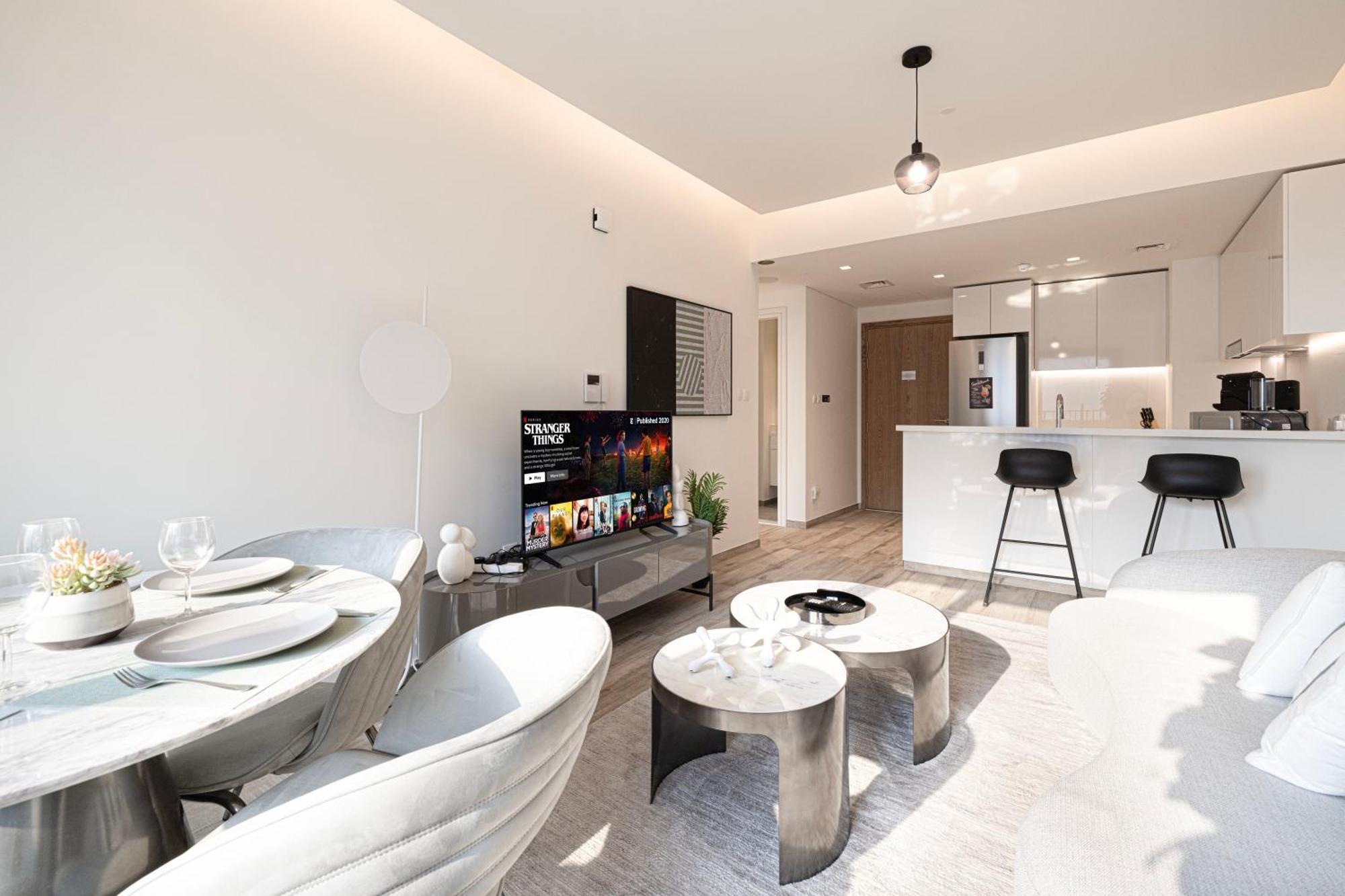 Apartment Elegant City-view 5 Min To Burj Khalifa