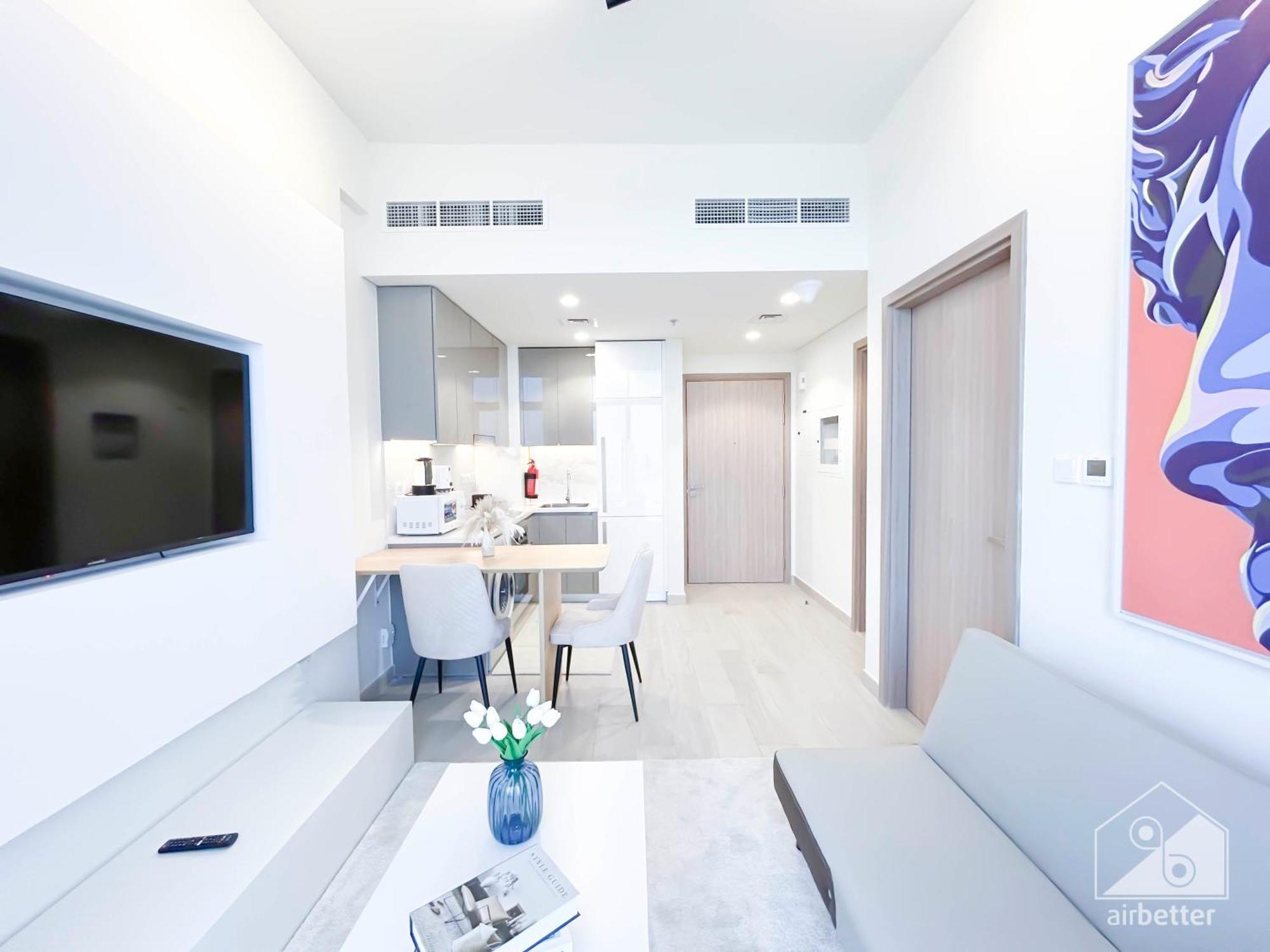Stylish 1br With Balcony In Azizi Riviera