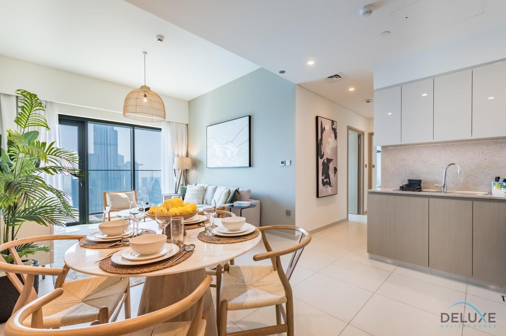 Grand 2br With Burj Khalifa View In Burj Royale, Downtown By Deluxe Homes * Dubai