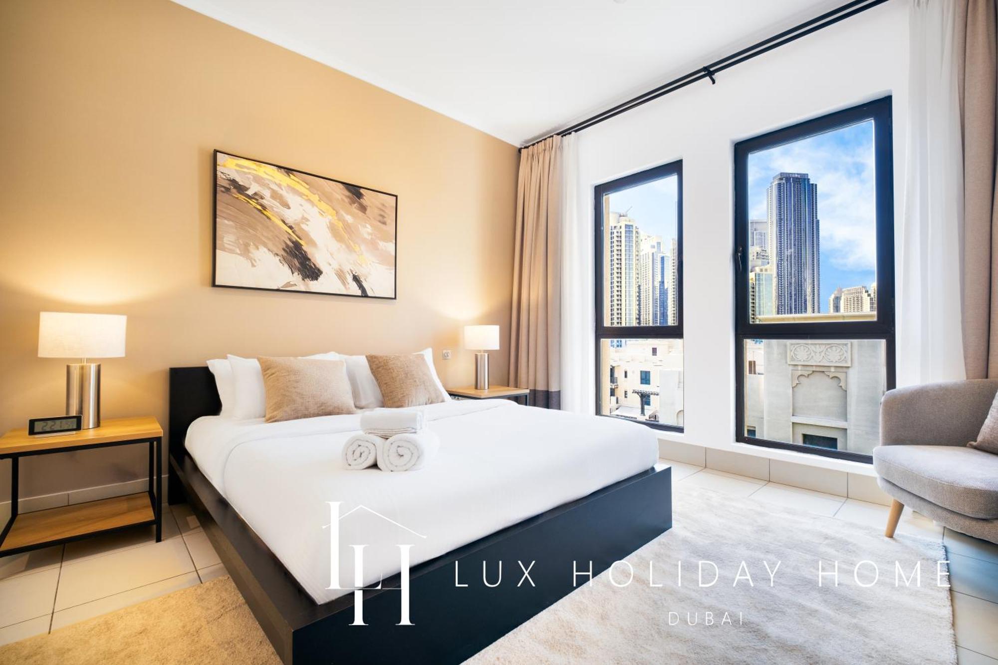 Lux The Reehan Burj Khalifa View Apartment Dubai