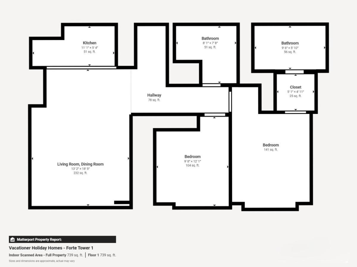 Tower 1 - Elegant Two Bedroom In Downtown * Dubai
