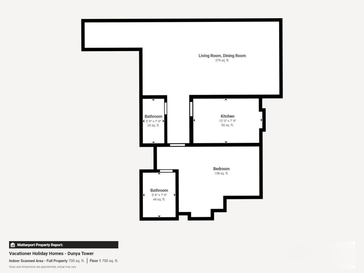 Dunya Tower - Chic One Bedroom In Downtown Apartment
