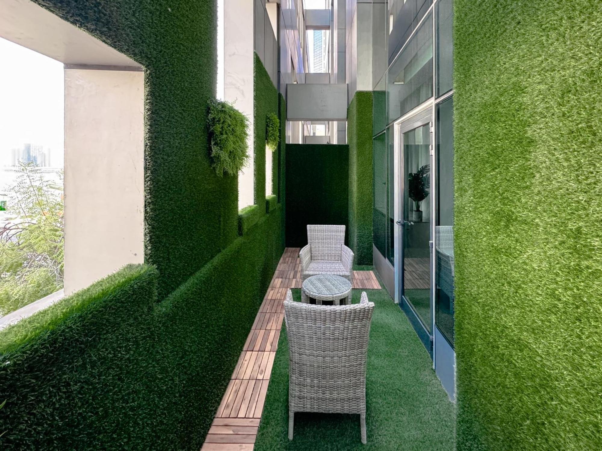 With Terrace Damac Maison Cour Jardin Business Bay Apartment *