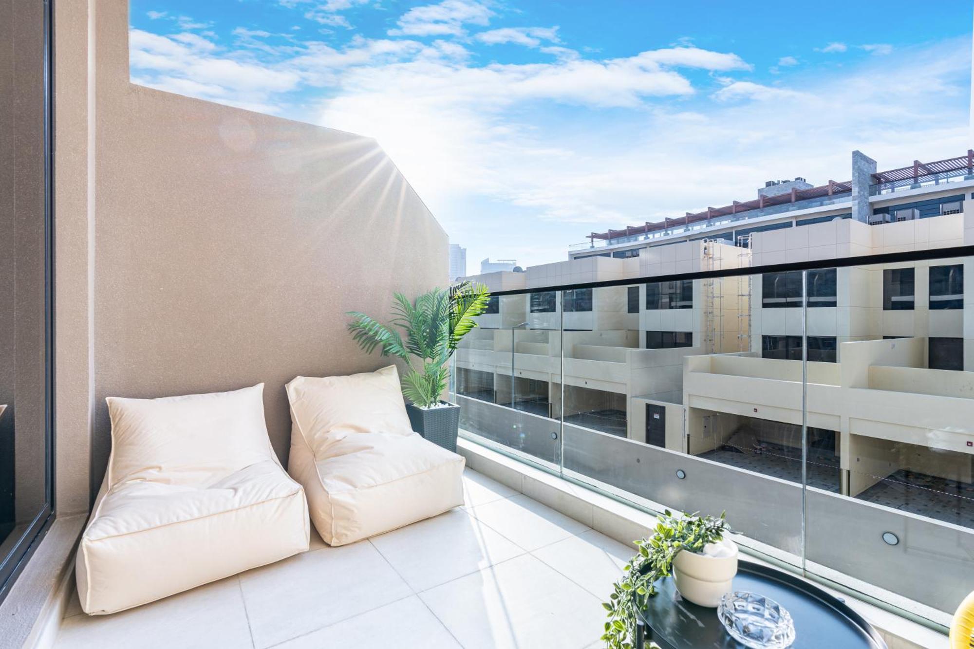 Apartment Stylish Contemporary In Jvc With Chic Interior Dubai