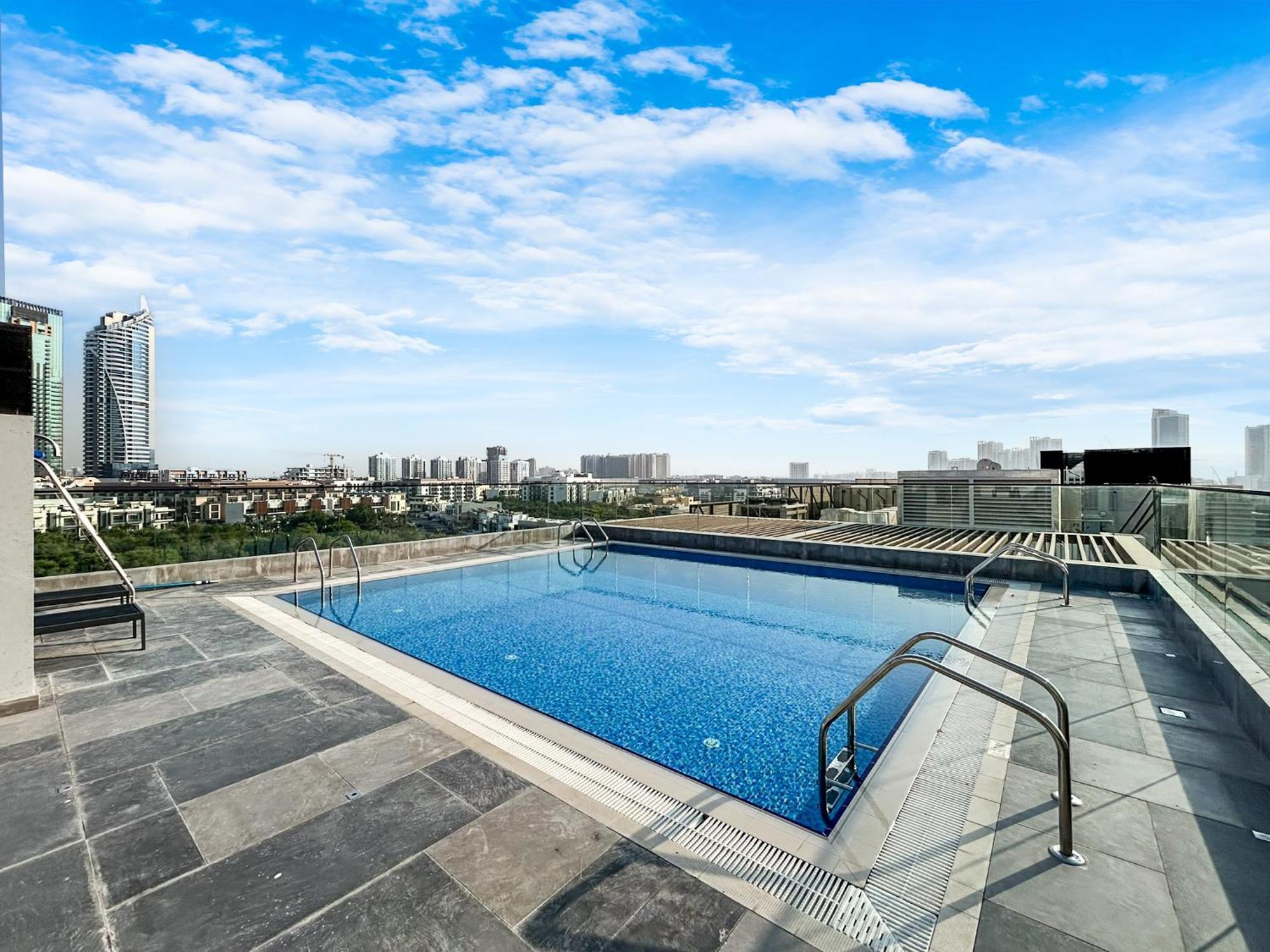 Stylish Contemporary In Jvc With Chic Interior Apartment Dubai