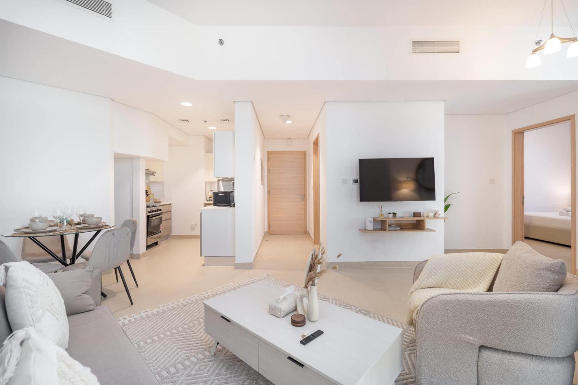 1 Bed Flat That Sleeps 4 In Al Jaddaf Apartment