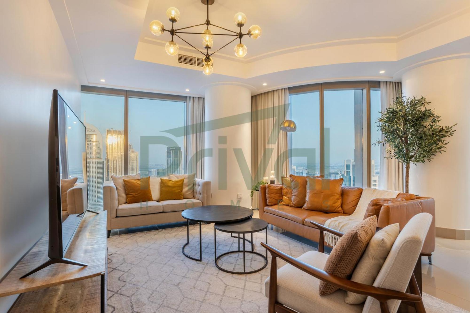 Apartment Stunning 2br Burj Khalifa & Fountain View High Flr