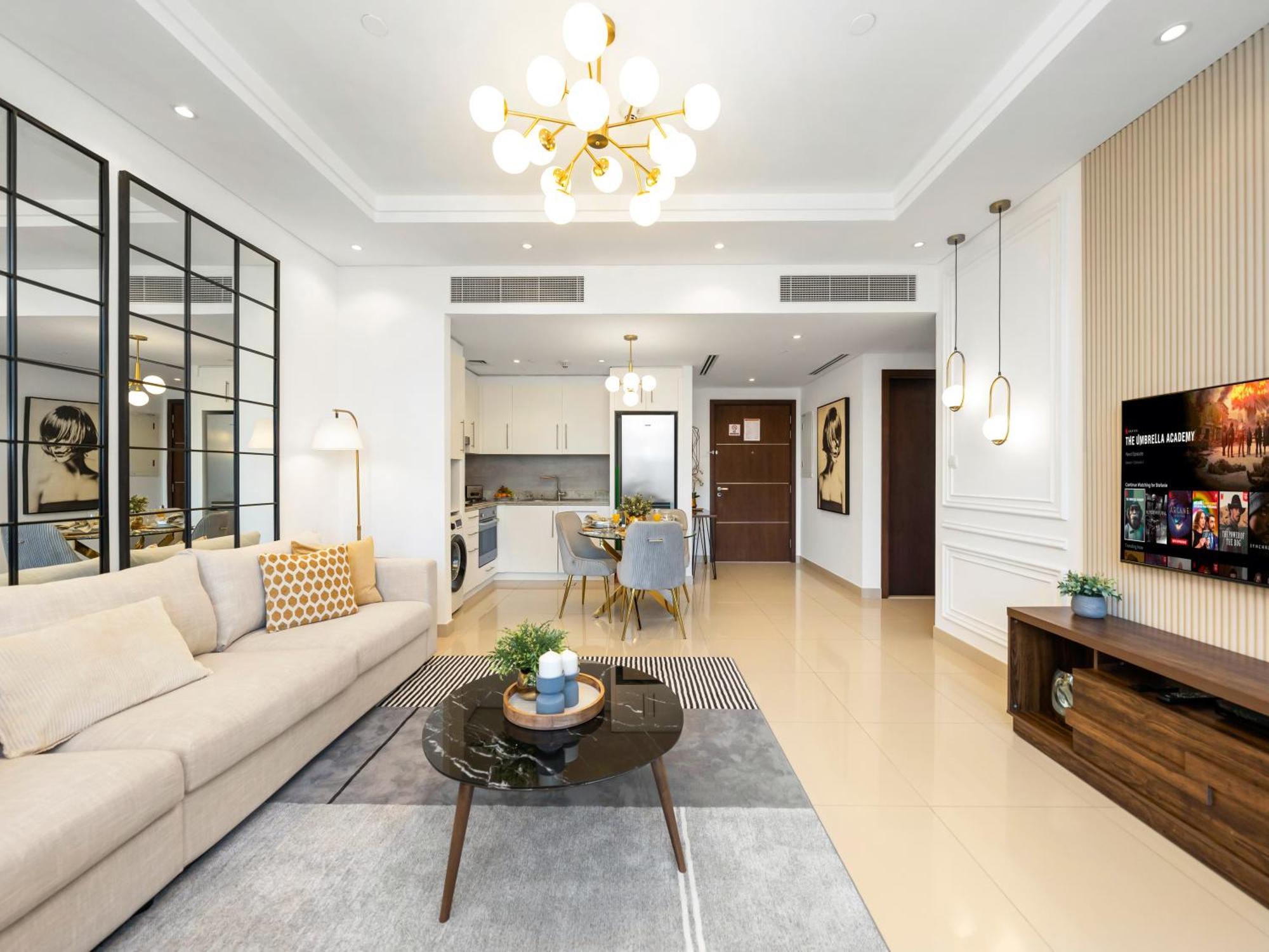 Apartment Elegant 1br 5mins Walk Mall & Burj Khalifa Dubai