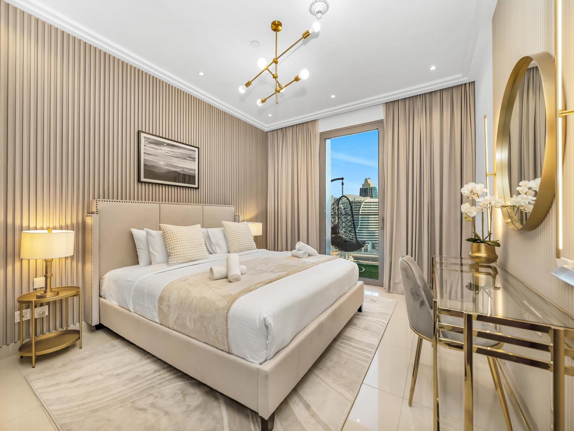Elegant 1br 5mins Walk Mall & Burj Khalifa Apartment