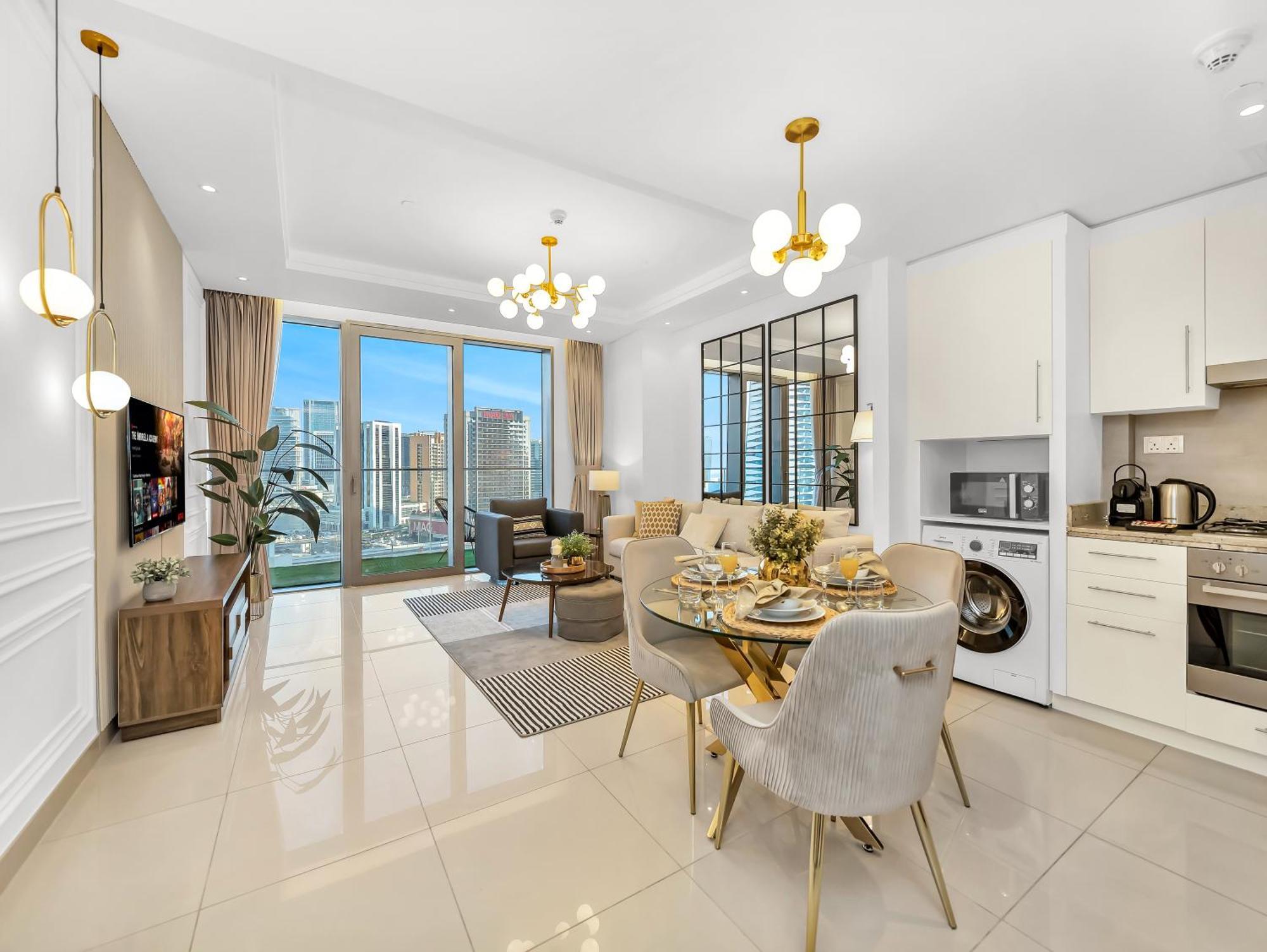 Elegant 1br 5mins Walk Mall & Burj Khalifa Apartment *