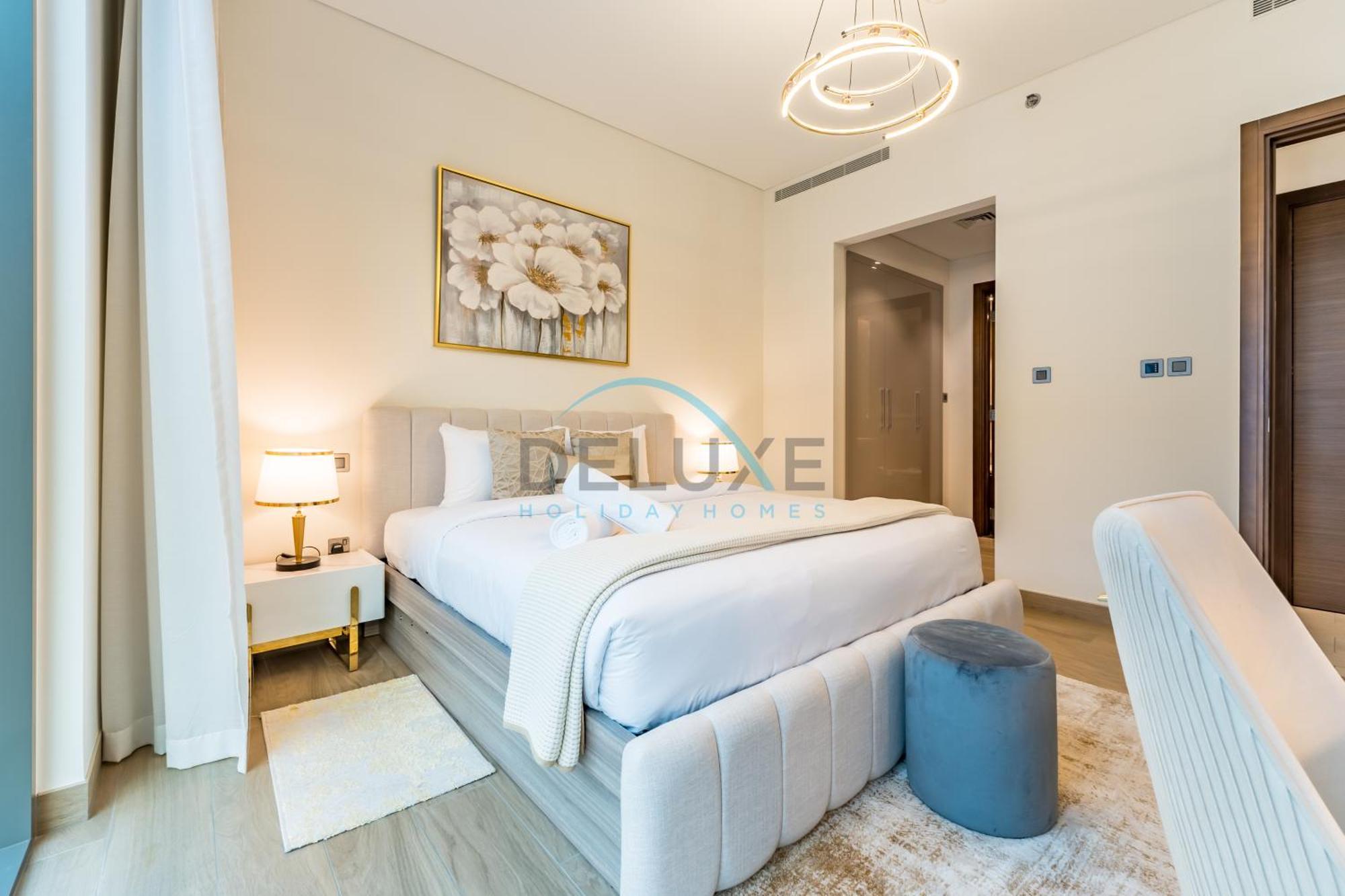 Bright 1br In Sobha Hartland Greens Phase Ii Building 01, Nad Al Sheba By Deluxe Homes * Dubai
