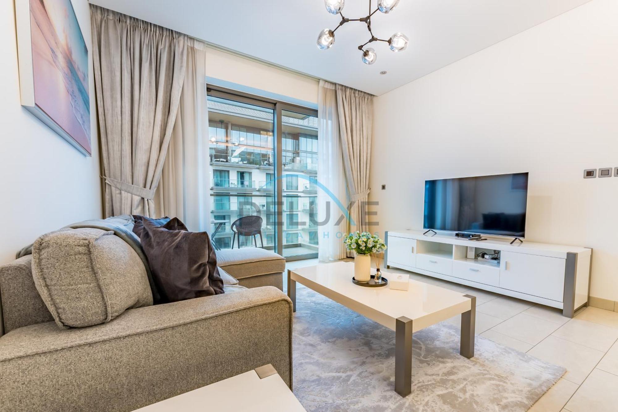 Bright 1br In Sobha Hartland Greens Phase Ii Building 01, Nad Al Sheba By Deluxe Homes