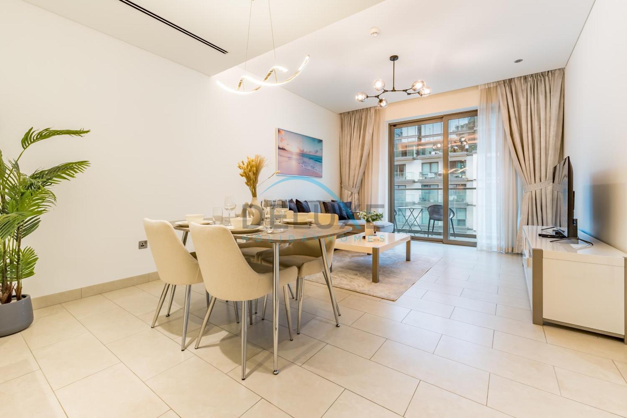 Bright 1br In Sobha Hartland Greens Phase Ii Building 01, Nad Al Sheba By Deluxe Homes Apartment *
