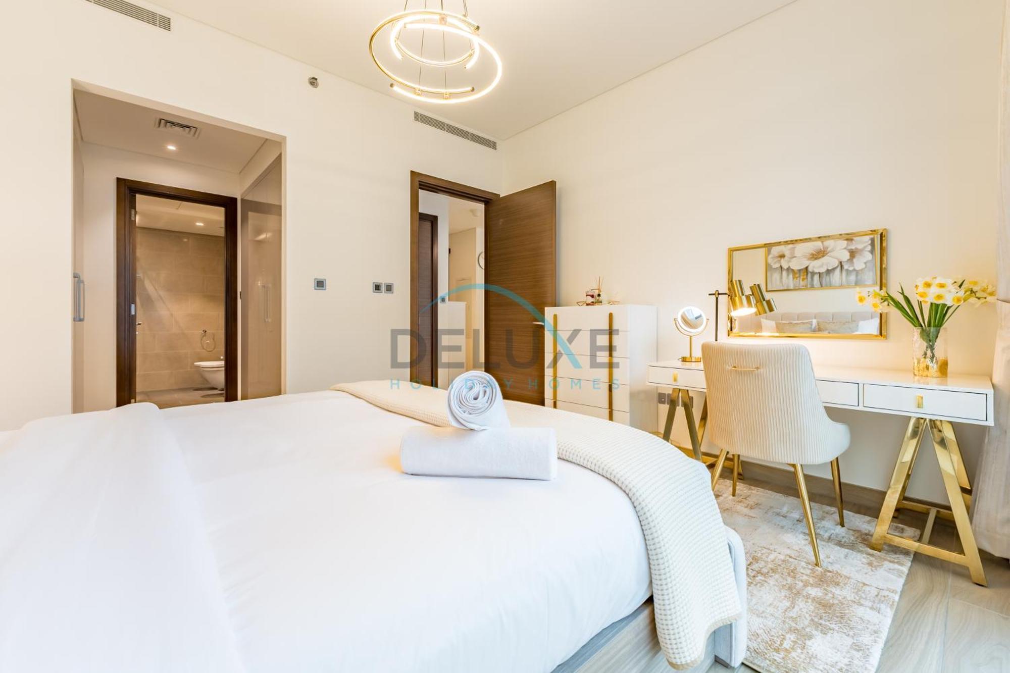 Bright 1br In Sobha Hartland Greens Phase Ii Building 01, Nad Al Sheba By Deluxe Homes Apartment *