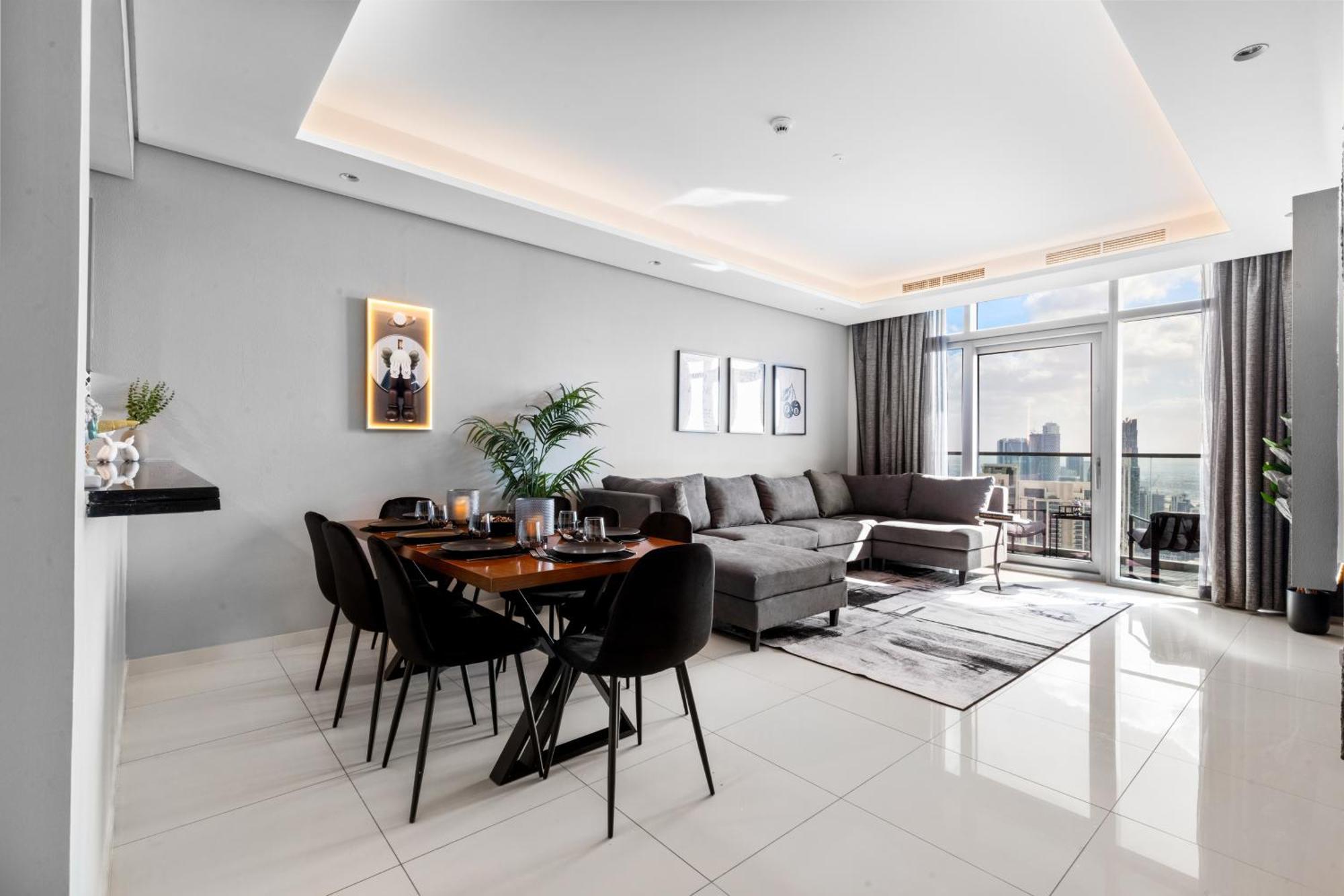 Apartment Sky-high 2br - Infinity Pool & Burj Khalifa Views Dubai