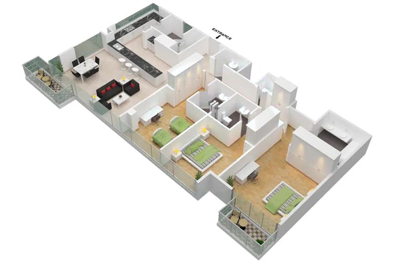 Lux The Burj View District One Apartment *