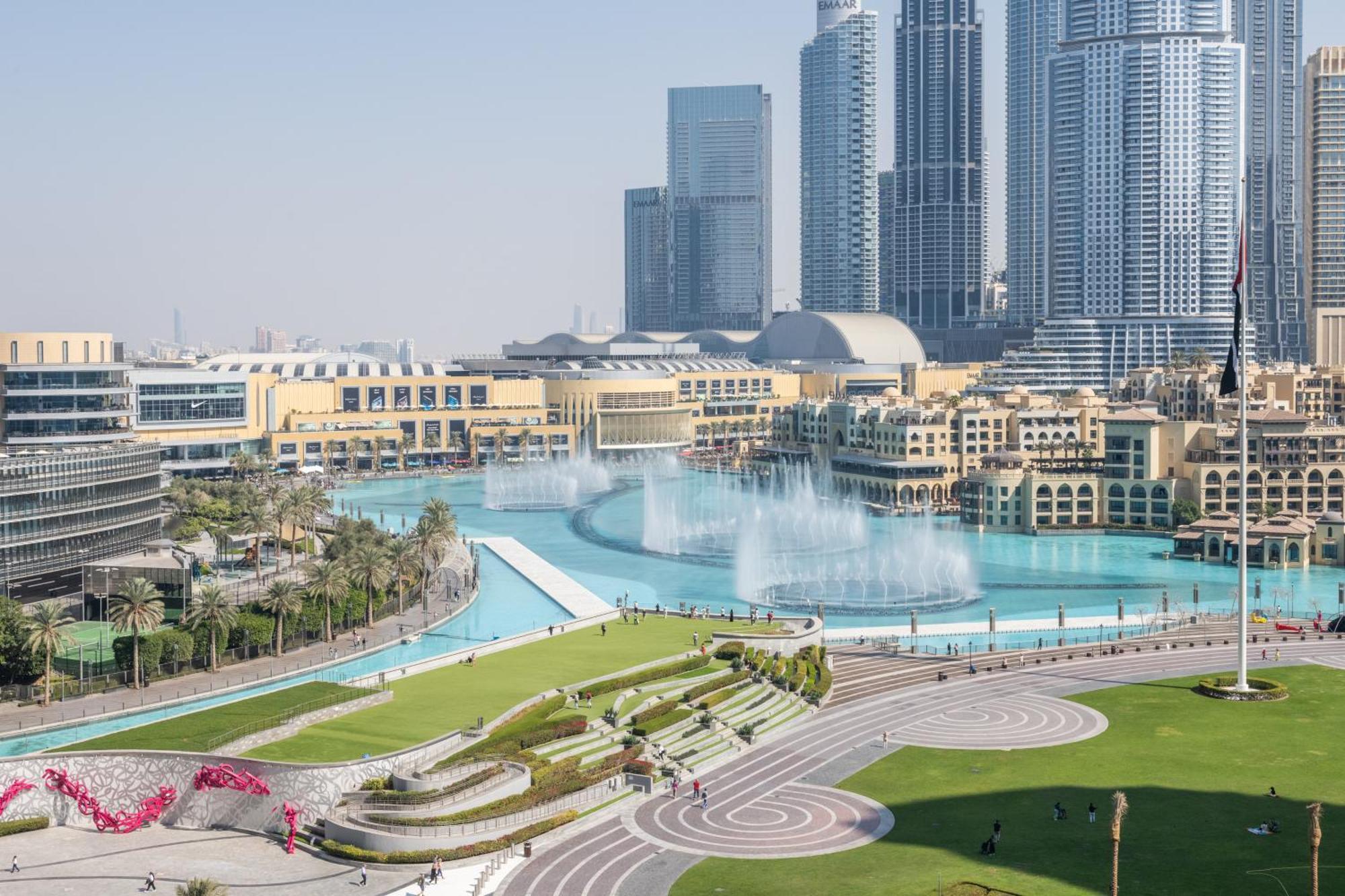 Apartment Hermes-style 2br, Full Burj Khalifa View - Infinity Pool - Full Fountain View Dubai