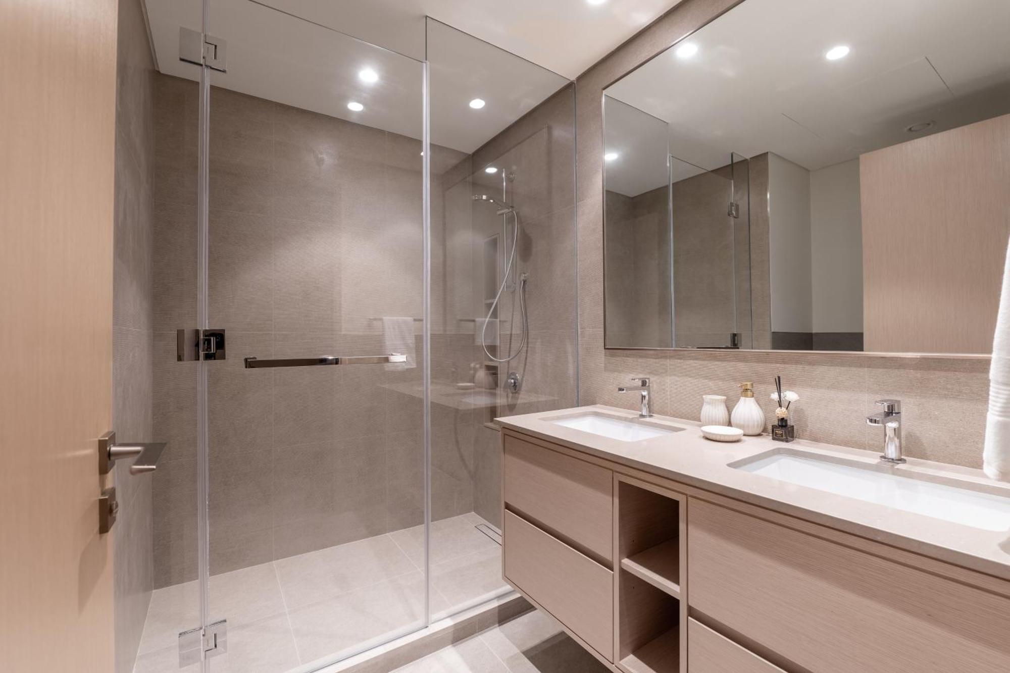 Apartment Hermes-style 2br, Full Burj Khalifa View - Infinity Pool - Full Fountain View Dubai