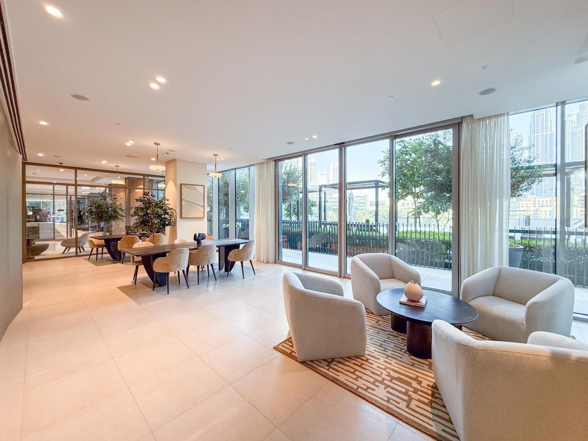 Hermes-style 2br, Full Burj Khalifa View - Infinity Pool - Full Fountain View *