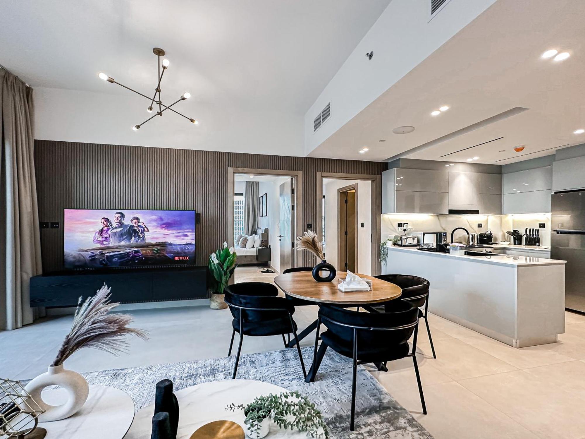 Apartment Skyline Oasis - Business Bay With Burj Khalifa Vie *