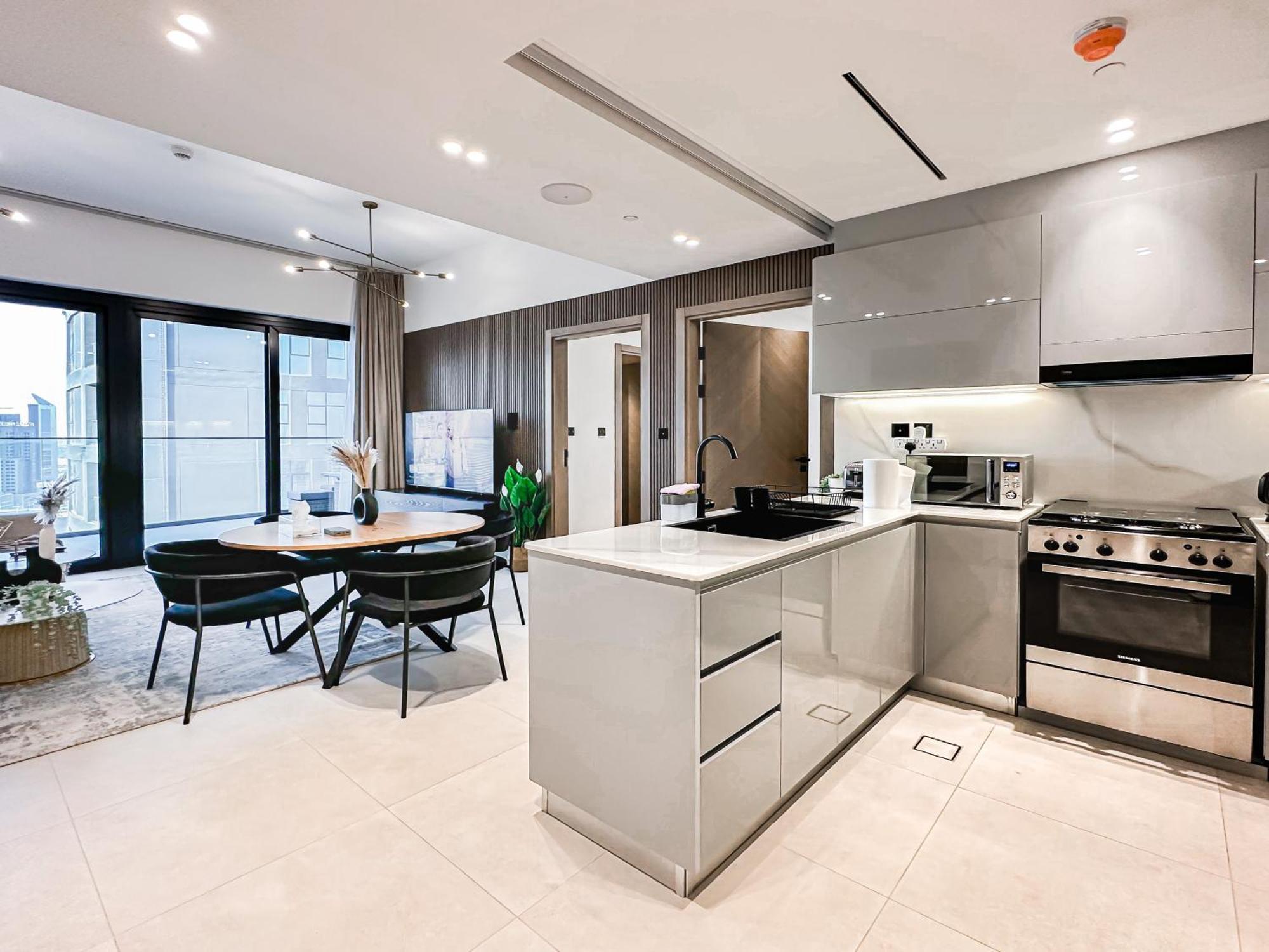 Apartment Skyline Oasis - Business Bay With Burj Khalifa Vie