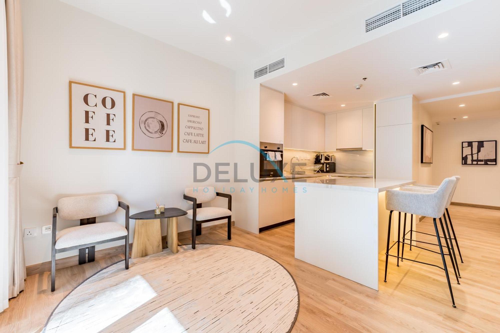 Upgraded 2br With Partial Sea View Near To Tram, Elite Residence, Marina By Deluxe Homes *