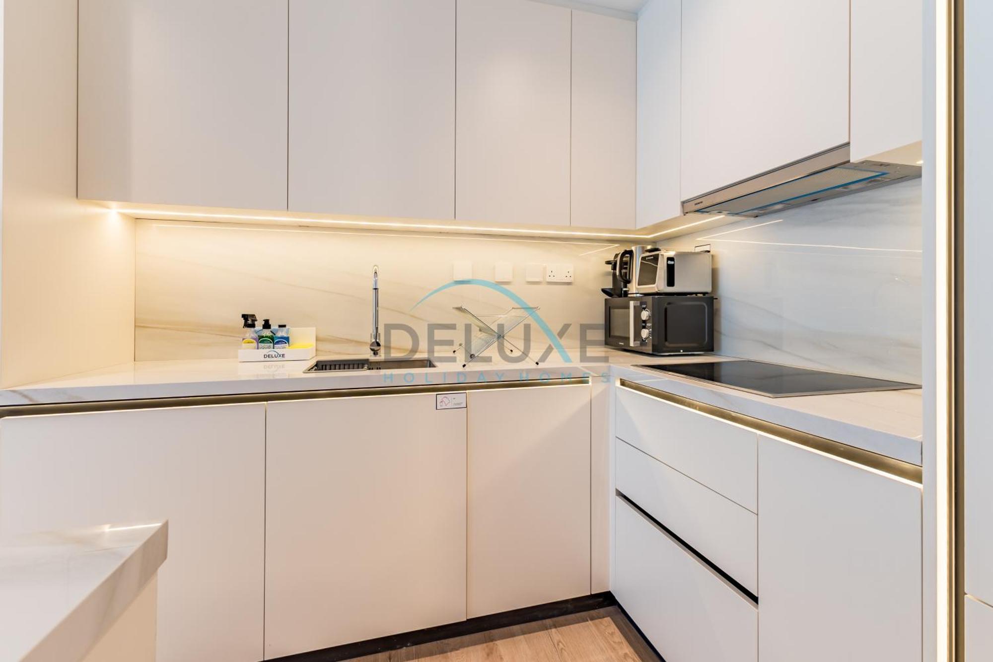 Apartment Upgraded 2br With Partial Sea View Near To Tram, Elite Residence, Marina By Deluxe Homes Dubai