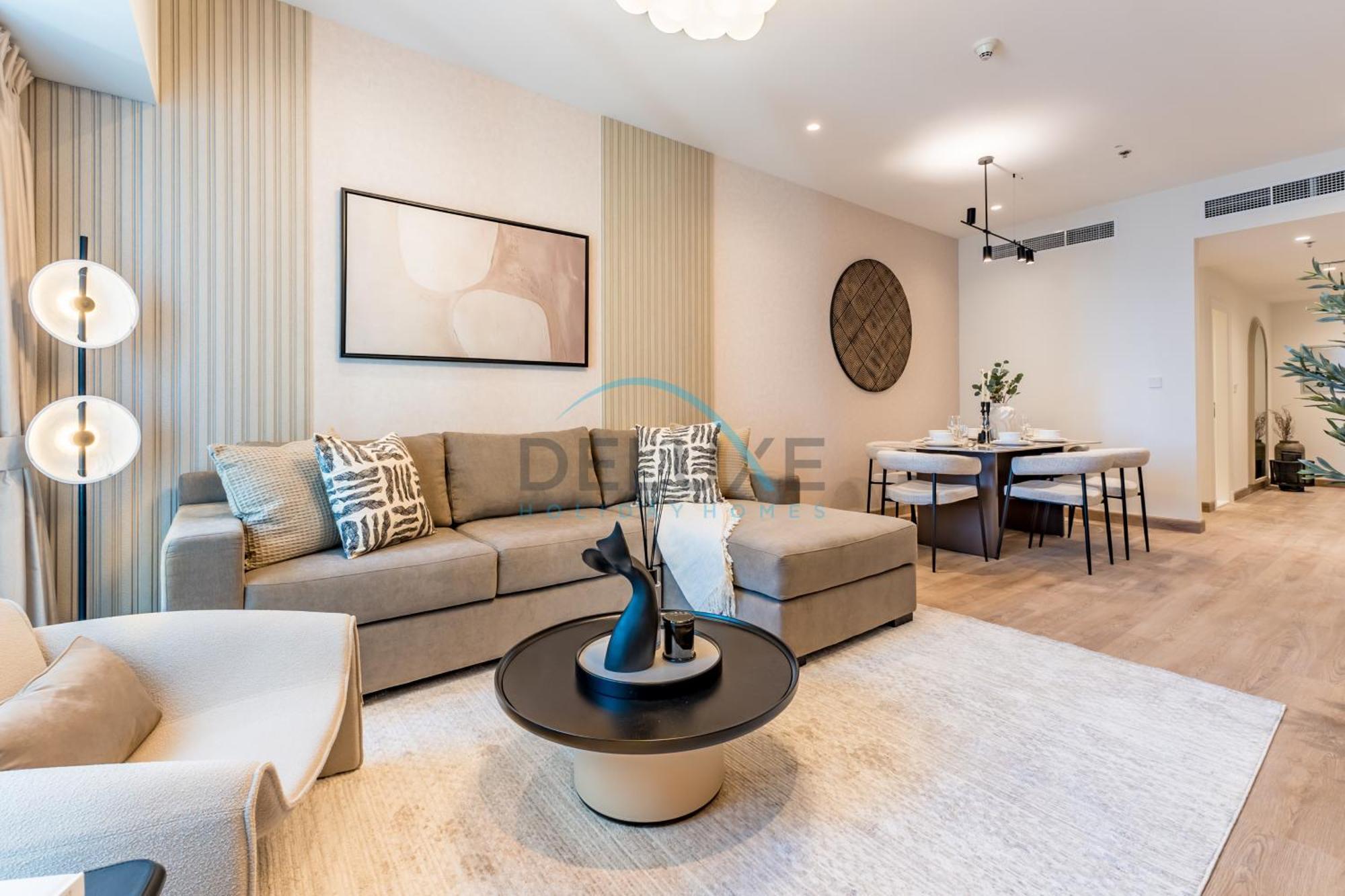Upgraded 2br With Partial Sea View Near To Tram, Elite Residence, Marina By Deluxe Homes *