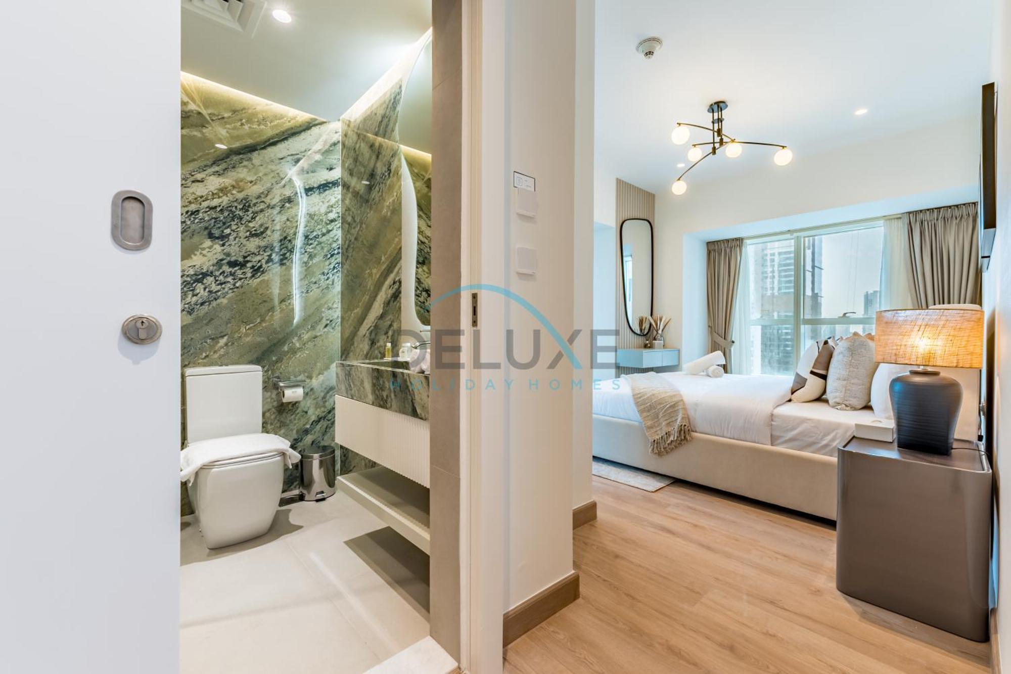 Upgraded 2br With Partial Sea View Near To Tram, Elite Residence, Marina By Deluxe Homes Apartment