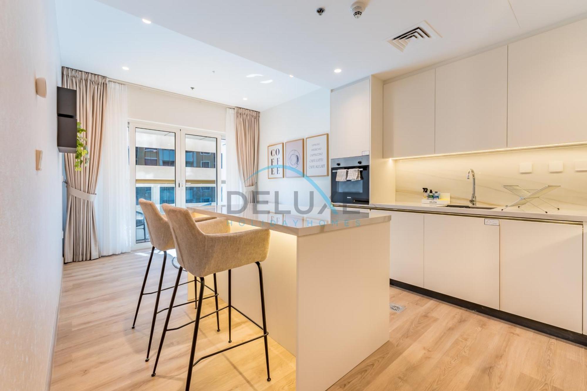 Upgraded 2br With Partial Sea View Near To Tram, Elite Residence, Marina By Deluxe Homes Apartment *